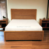 ALOHA TEAK WOOD STORAGE BED COT - Nilambur Furniture