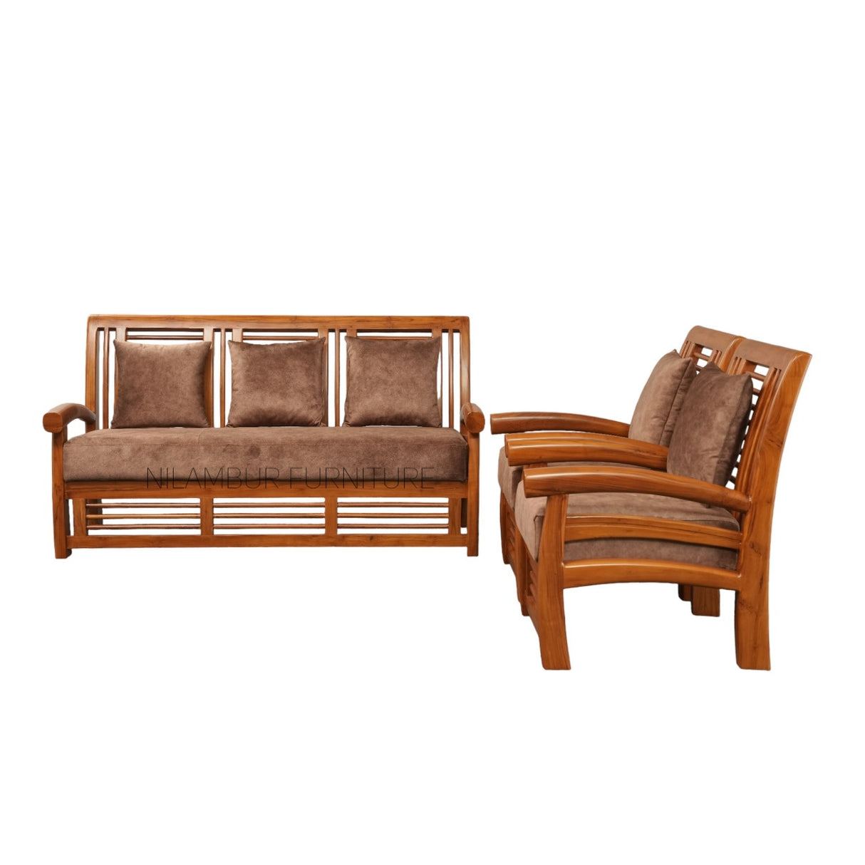 TUSKER TEAK WOOD SOFA - Nilambur Furniture