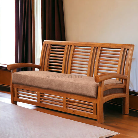 TUSKER TEAK WOOD SOFA - Nilambur Furniture