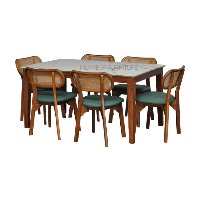 MONARCH TEAK WOOD DINING SET - Nilambur Furniture