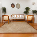 IRIS TEAK WOOD RATTAN SOFA