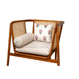 IRIS TEAK WOOD RATTAN SOFA