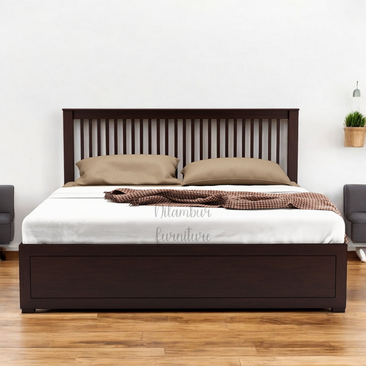 ADMIRE MAHOGONY STORAGE BED COT