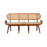 VANCHI TEAK WOOD RATTAN SOFA