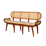 VANCHI TEAK WOOD RATTAN SOFA