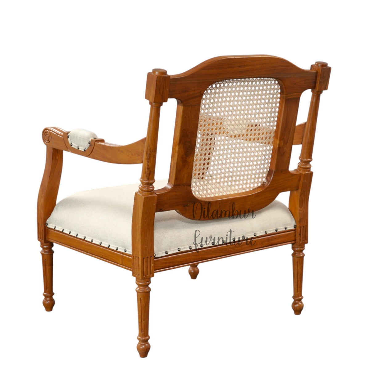 VEDIC TEAK WOOD RATTAN SOFA