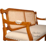 VEDIC TEAK WOOD RATTAN SOFA