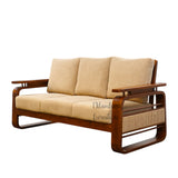 COLONIAL TEAK WOOD RATTAN SOFA