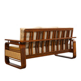 COLONIAL TEAK WOOD RATTAN SOFA
