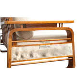 COLONIAL TEAK WOOD RATTAN SOFA
