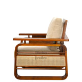 COLONIAL TEAK WOOD RATTAN SOFA