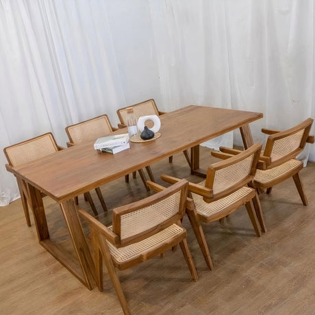 REYNOLDS TEAK WOOD DINING SET