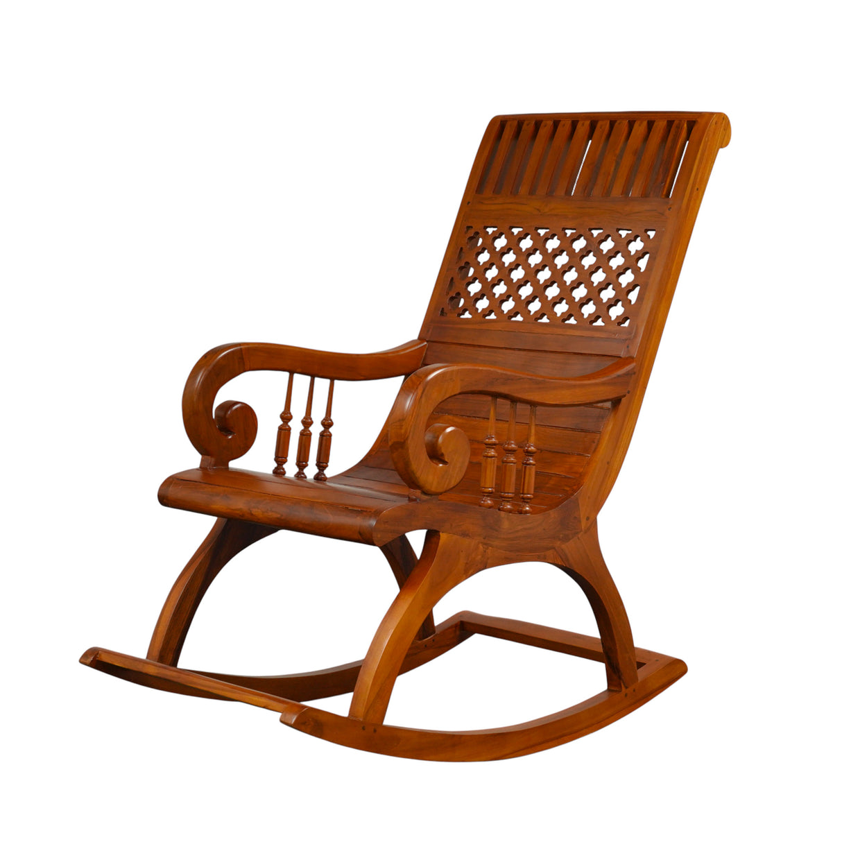 BRAMMA TEAK WOOD ROCKING CHAIR