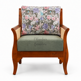 STELLA TEAK WOOD RATTAN SOFA