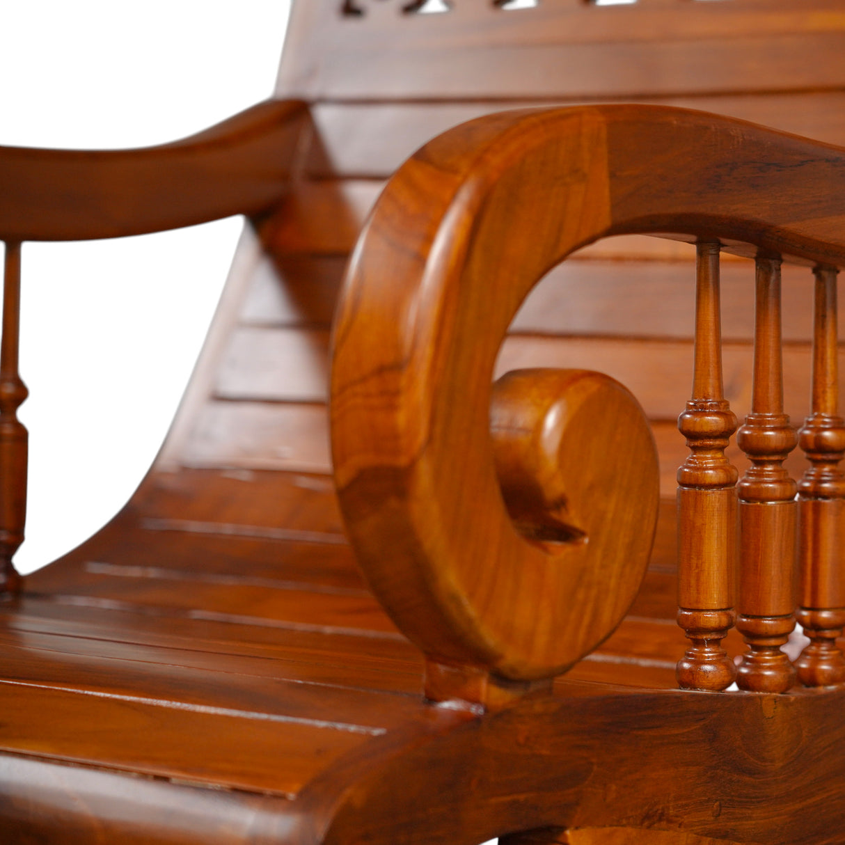 BRAMMA TEAK WOOD ROCKING CHAIR