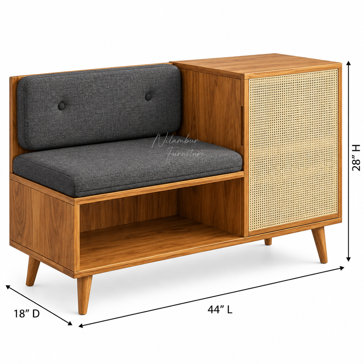 SAFE TEAK SHOE RACK