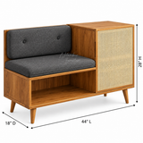 SAFE TEAK SHOE RACK