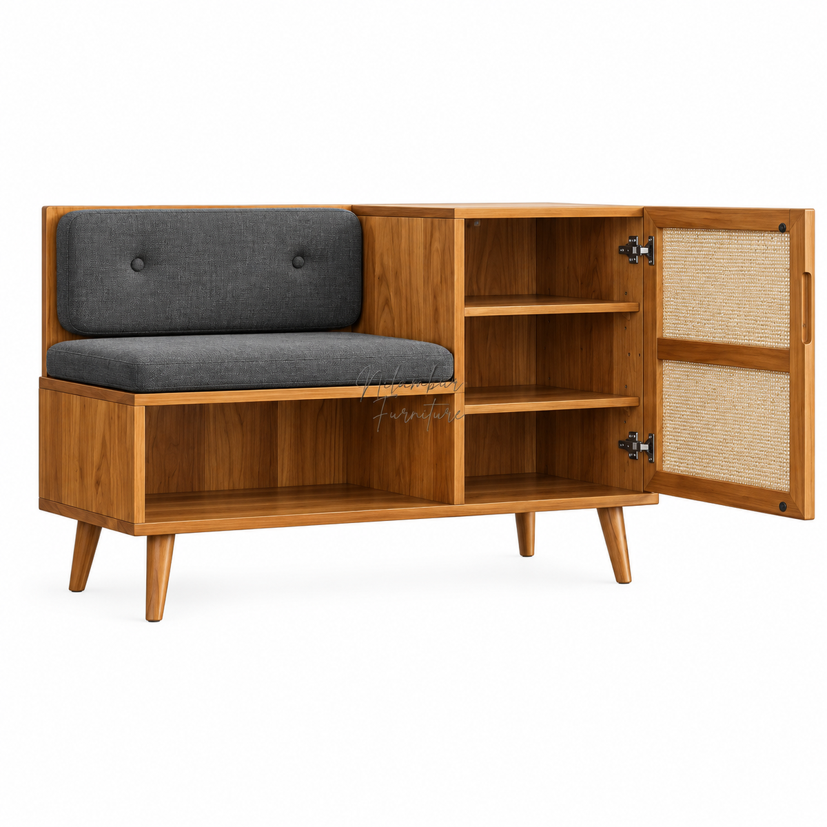 SAFE TEAK SHOE RACK