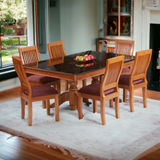 CORAL TEAK WOOD DINING SET - Nilambur Furniture