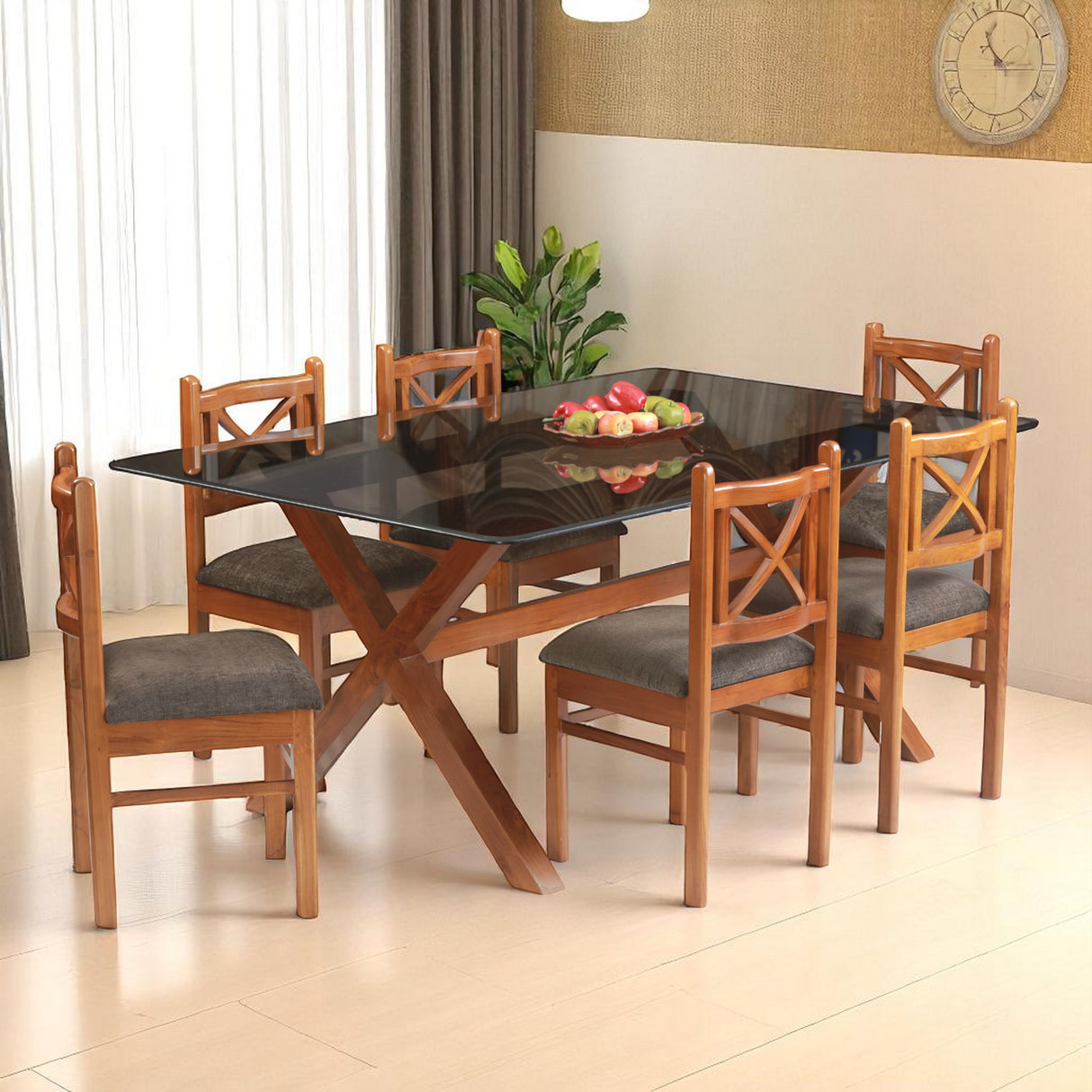 AMBER TEAK WOOD DINING SET