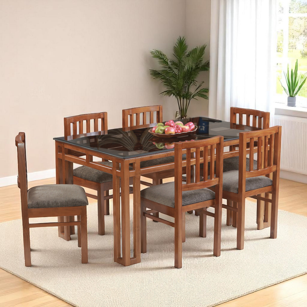 AMAZONITE TEAK WOOD DINING SET
