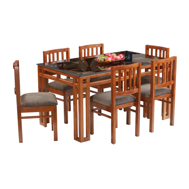 AMAZONITE TEAK WOOD DINING SET - Nilambur Furniture