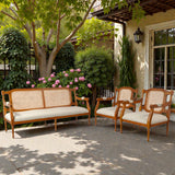 RATTAN TEAK WOOD SOFA