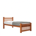 SQUARE SINGLE TEAK BED COT