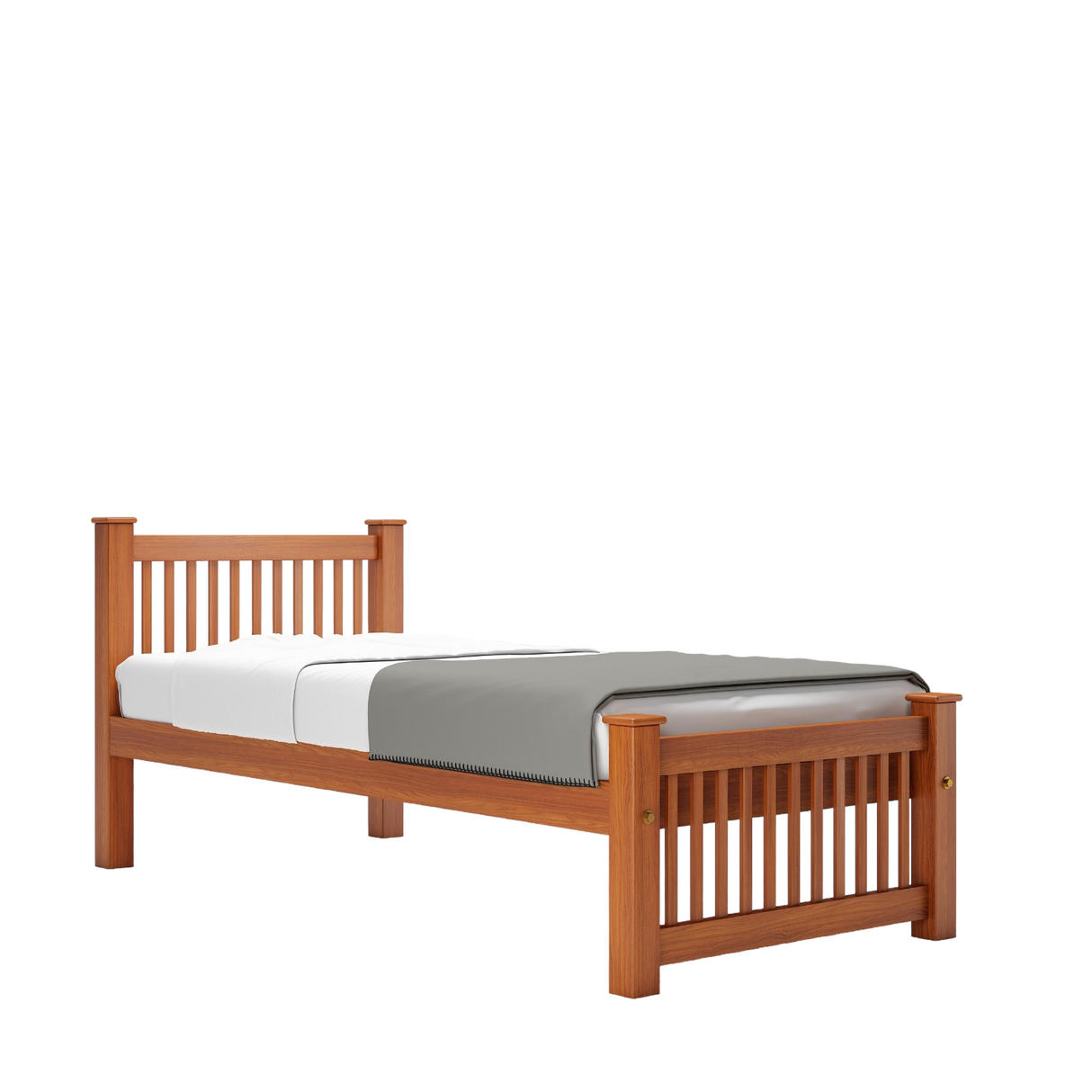 SQUARE SINGLE TEAK BED COT Nilambur Furniture