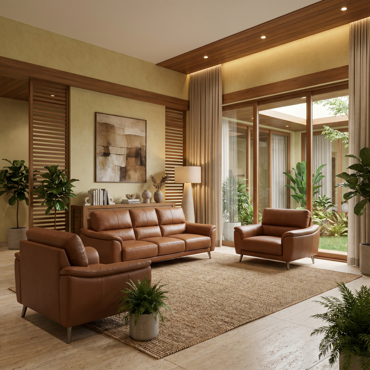 PELE GENUINE LEATHER SOFA