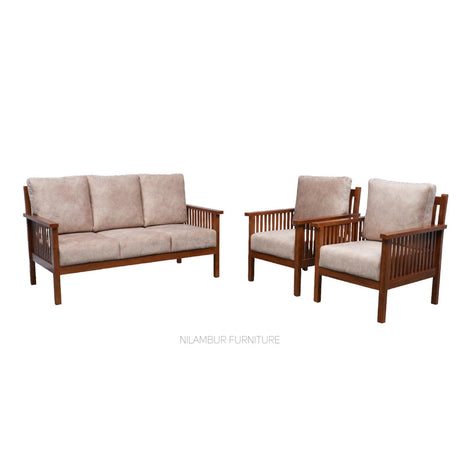 EDMOND TEAK WOOD SOFA - Nilambur Furniture