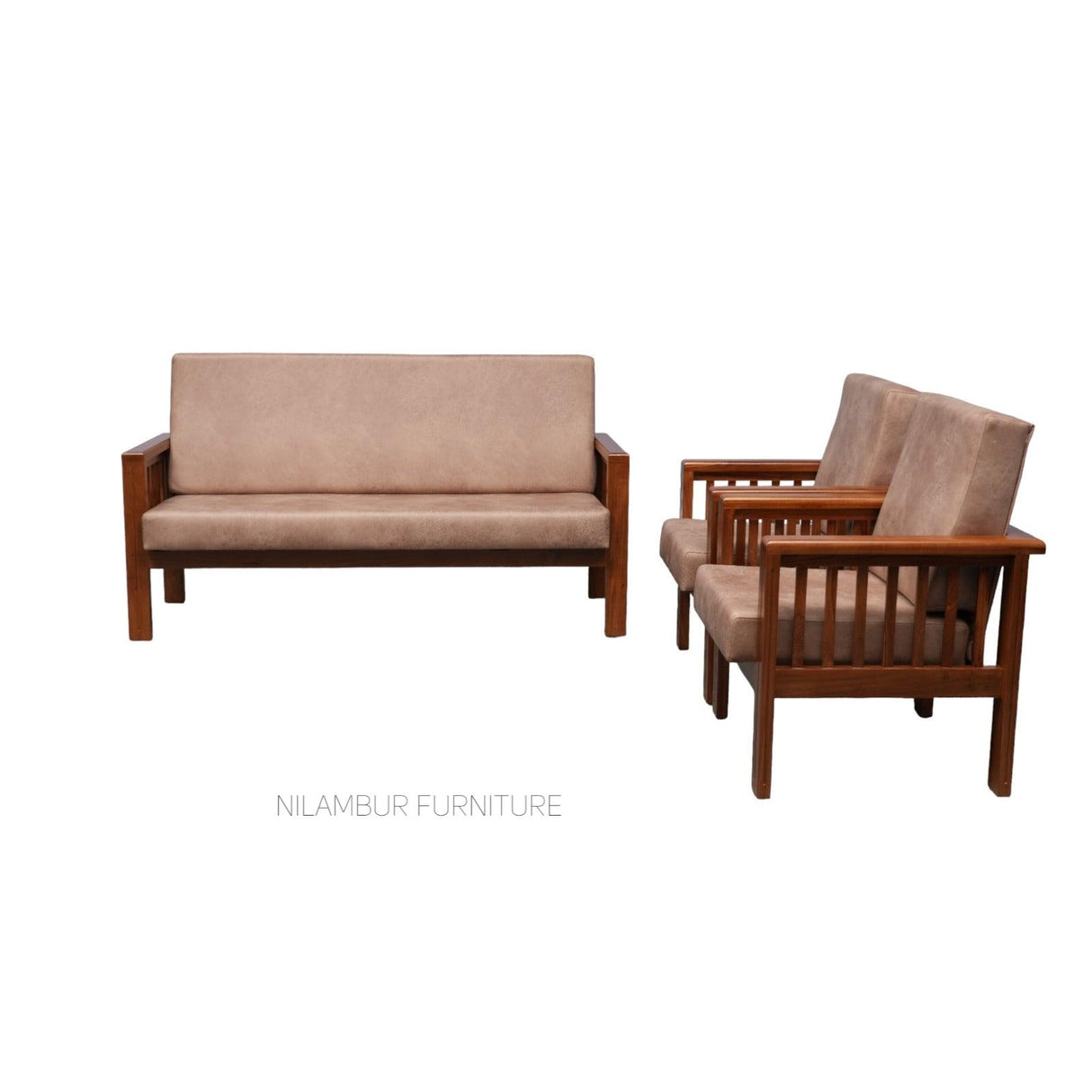 INDIGO TEAK WOOD SOFA - Nilambur Furniture