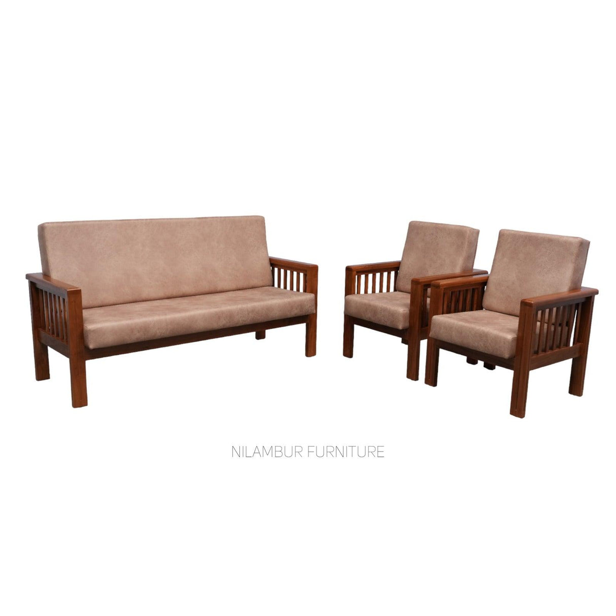 INDIGO TEAK WOOD SOFA - Nilambur Furniture