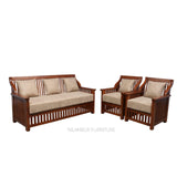 PISTA TEAK WOOD SOFA - Nilambur Furniture