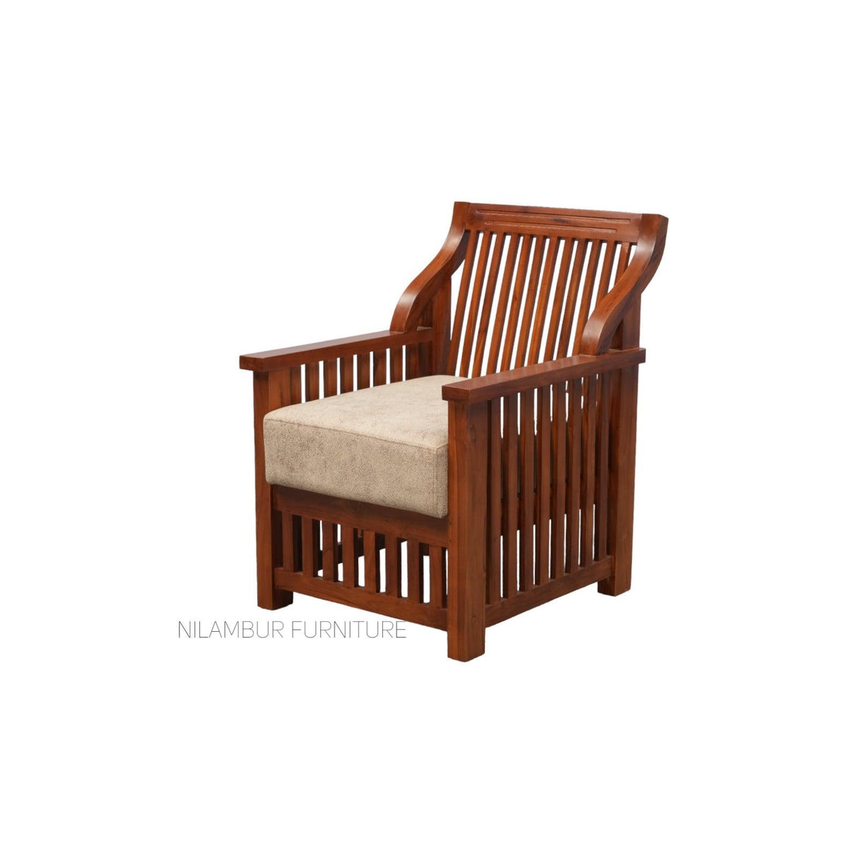 PISTA TEAK WOOD SOFA - Nilambur Furniture