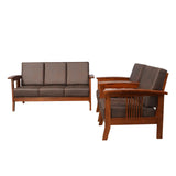 WAVE TEAK WOOD SOFA - Nilambur Furniture