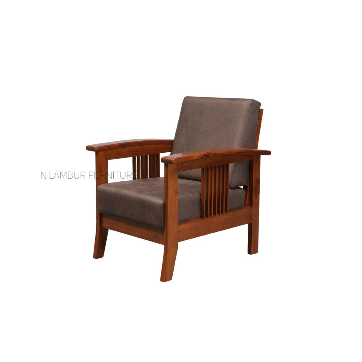 WAVE TEAK WOOD SOFA - Nilambur Furniture