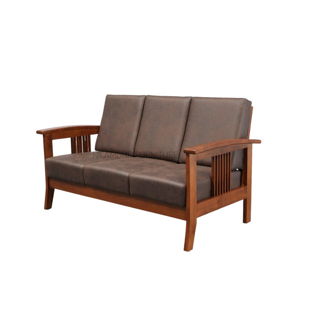 WAVE TEAK WOOD SOFA - Nilambur Furniture