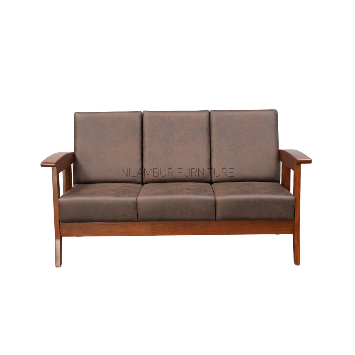 WAVE TEAK WOOD SOFA - Nilambur Furniture