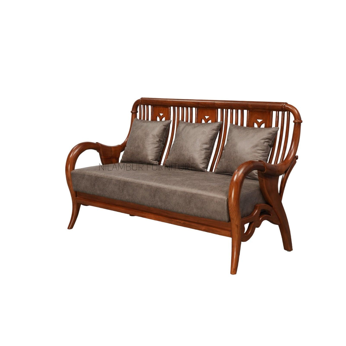 FABIO TEAK WOOD SOFA - Nilambur Furniture