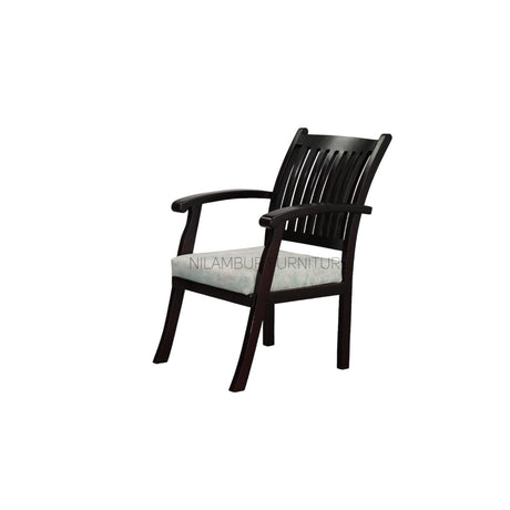 ISHITA MAHOGONY WOOD ARM CHAIR - Nilambur Furniture