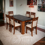 HENRY TEAK WOOD DINING SET - Nilambur Furniture