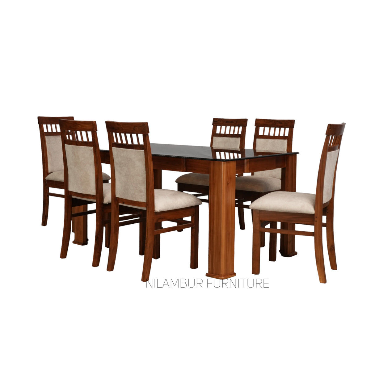 HENRY TEAK WOOD DINING SET - Nilambur Furniture