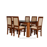 NOAH TEAK WOOD DINING SET - Nilambur Furniture