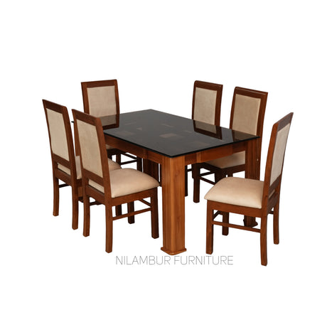 NOAH TEAK WOOD DINING SET - Nilambur Furniture